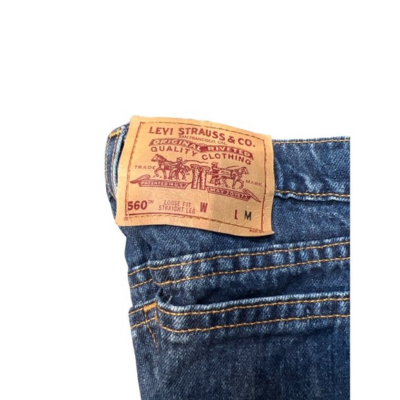 Vintage Levi Women's 560 Loose Fit Straight Leg Blue Jeans Size 10 Medium - Picture 2 of 4